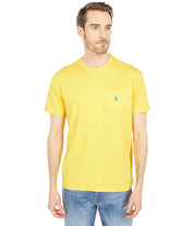 Polo Ralph Lauren Men's Classic Jersey Pocket Tee Shirt Yellow Xxl