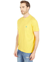 Polo Ralph Lauren Men's Classic Jersey Pocket Tee Shirt Yellow Xxl