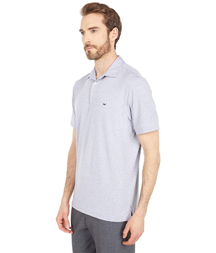Vineyard Vines Mens St. Jean Stripe Sankaty Polo Shirt Hammerhead Grey Small