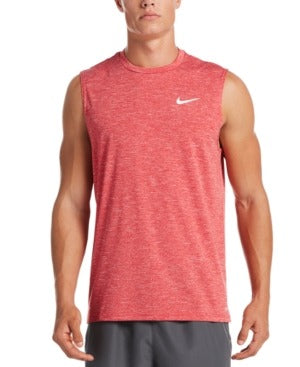 Nike Men's Big & Tall Men's Upf 40+ Sleeveless Rash Guard T Shirt Red 4XLT