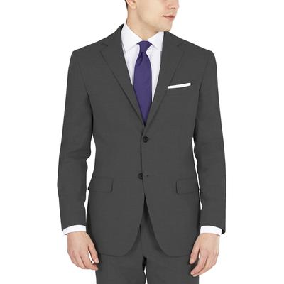 Dkny Mens Modern fit Suit Jacket Blazer 38 L Charcoal Grey Solid Stretch