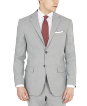 Dkny Mens Modern fit Suit Jacket Blazer 44 R Grey Solid Stretch