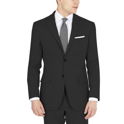 Dkny Mens Modern fit Suit Jacket Blazer 44 R Black Solid Stretch