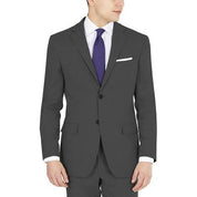 Dkny Mens Modern fit Suit Jacket Blazer 38 L Charcoal Grey Solid Stretch