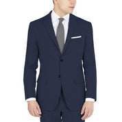 DKNY Mens Modern fit Suit Jacket Blazer 42 R Navy Blue Solid Stretch