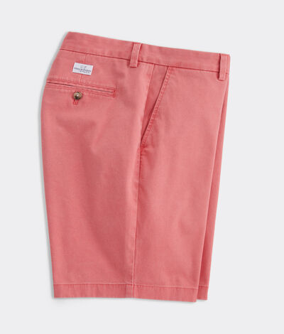 Vineyard Vines Mens Breaker Regular Fit 9 Inch Cotton Shorts Heather Red 38