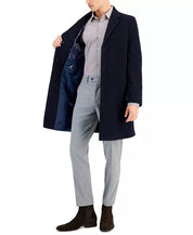 Nautica Men's Barge Classic Fit Wool/Cashmere Blend Solid Overcoat 40 R Navy