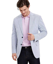 Tommy Hilfiger Mens Modern fit Seersucker Suit Jacket Blazer 40 S Blue Striped