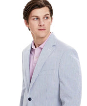 Tommy Hilfiger Mens Modern fit Seersucker Suit Jacket Blazer 40 S Blue Striped