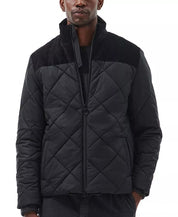 Barbour Men's Elmwood Box Quilted Full-Zip Jacket XL Black