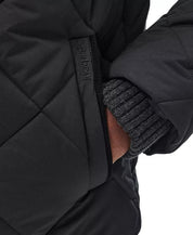 Barbour Men's Elmwood Box Quilted Full-Zip Jacket XL Black