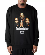 Death Row Records Men's Tha Doggfather Crewneck Sweatshirt Black XL