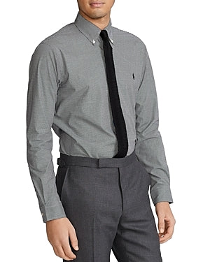 Polo Ralph Lauren Mens Classic fit Long Sleeve Button-Up Shirt Medium Black