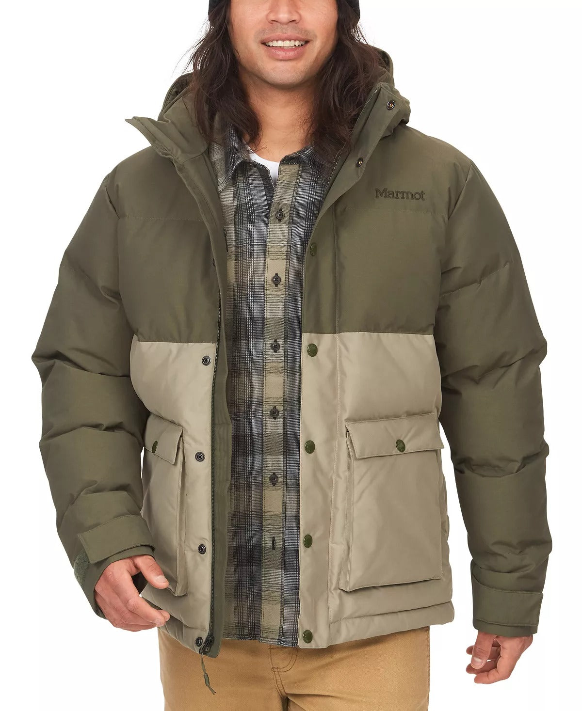 Marmot Mens Puffer Fodham Jacket Coat XXL Green Waterproof