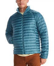 Marmot Mens Hype Quilted Coat Full Zip Jacket Moon River Blue XXL