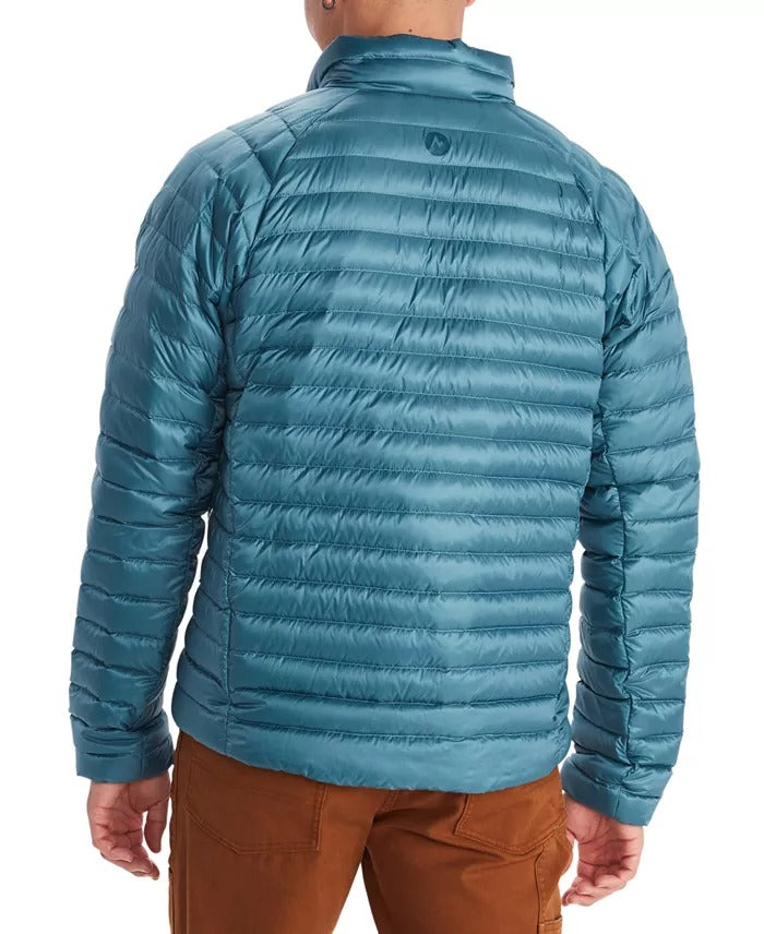 Marmot Mens Hype Quilted Coat Full Zip Jacket Moon River Blue XXL