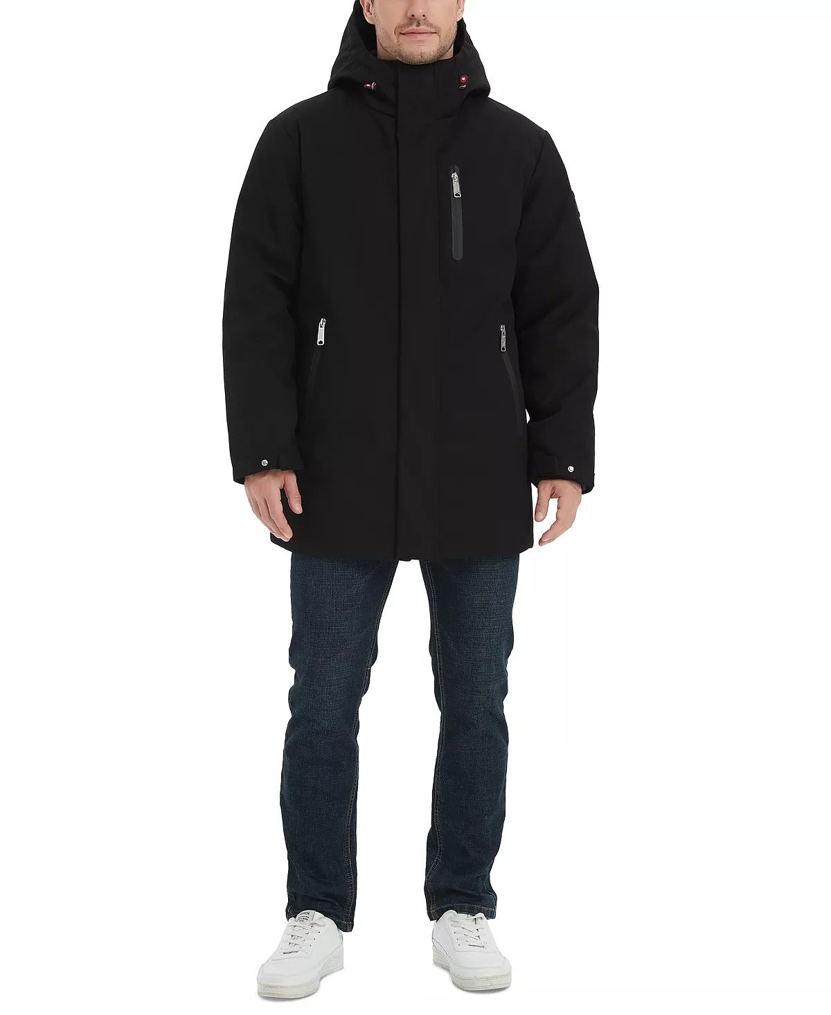 Outdoor United Men's Calvary Twill Hooded Car Coat Small Black
