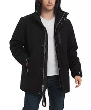 Outdoor United Men's Calvary Twill Hooded Car Coat Large Black