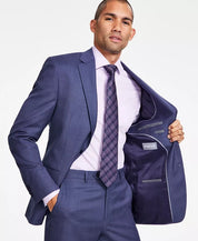 Michael Kors Mens Classic fit Wool Suit Jacket Blazer 60 R Blue Solid