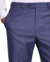 Michael Kors Mens Classic fit Wool Dress Pants 42 / 30 Blue Solid