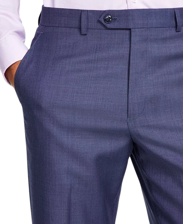 Michael Kors Mens Classic fit Wool Dress Pants 42 / 30 Blue Solid