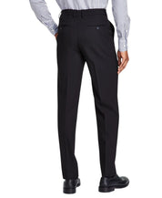 Nautica Mens Modern fit 2 Piece Suit 42 L / 36 Waist Black Solid Stretch