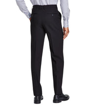 Nautica Mens Modern fit 2 Piece Suit 50 R / 45 Waist Black Solid Stretch