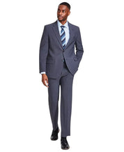 Nautica Mens Modern fit 2 Piece Suit 40 R / 34 Waist Charcoal Grey Solid Stretch