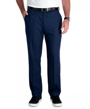 Haggar Mens Classic fit Dress Pants 38 / 30 Blue Solid