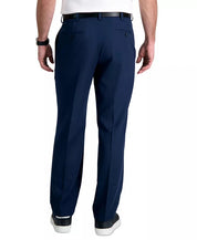 Haggar Mens Classic fit Dress Pants 38 / 30 Blue Solid
