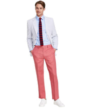 Nautica Mens Modern fit Linen Dress Pants 36 / 34 Red Solid