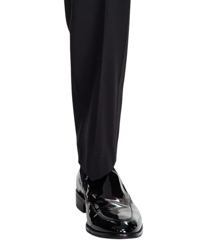 Michael Kors Mens Classic fit Wool Tuxedo Pants 34 / 32 Black Solid
