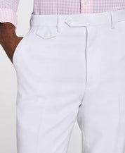 Tayion Mens Classic fit Dress Pants 32 / 32 White Solid