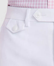 Tayion Mens Classic fit Dress Pants 32 / 32 White Solid