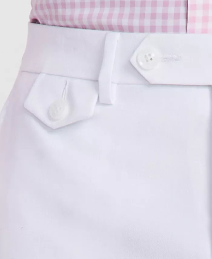 Tayion Mens Classic fit Dress Pants 32 / 32 White Solid