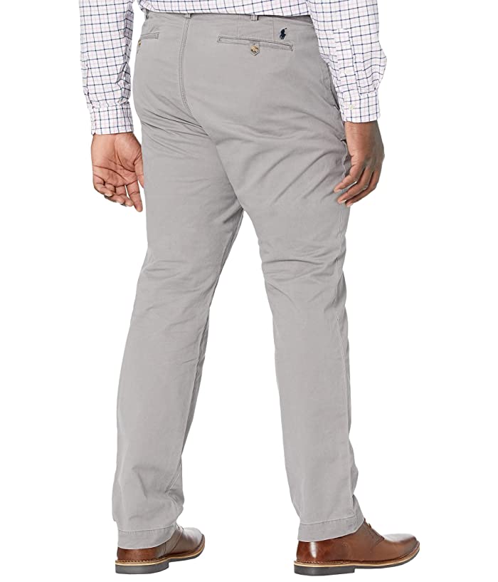Polo Ralph Lauren Men's Big & Tall Stretch Straight Fit Chino Pants Grey 42 x 36