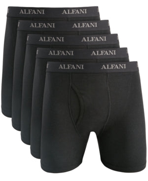 Alfani Mens 5 Pack Underwear Boxer Briefs Black Small