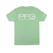 Columbia Mens Regular fit Short Sleeve T-Shirt Shirt Large Mint Green Solid