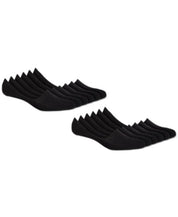 Club Room Mens No Show Socks 12 Pack Black One Size Cushioned Foot Bottom