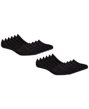 Club Room Mens No Show Socks 12 Pack Black ONE SIZE