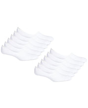 Club Room Men's Solid Ankle Socks 12 Pack White One Size