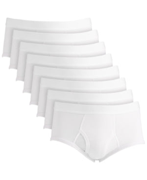 Club Room Men's Underwear Briefs 8 Pack White M Medium
