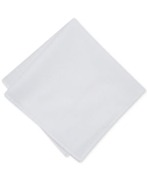 Bar Iii Mens Pocket Square One Size White Solid