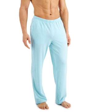 Alfani Mens Quick Dry Pajama Pants Aqua Blue Large