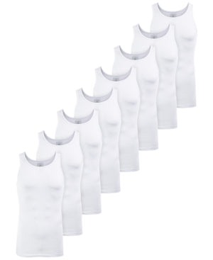 Club Room Men's Underwear Tank Top T Shirts 8 Pack White XL