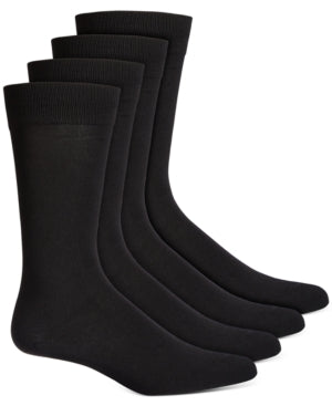 Alfani Men's 4 Pk. Textured Socks Black ONE SIZE