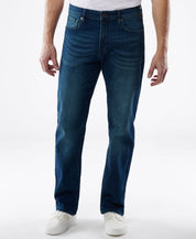 LAZER Men's Straight-Fit Stretch Jean Blue 33 x 30
