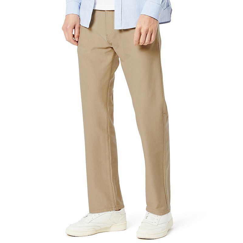 Dockers Men's Straight Fit Comfort Knit Jean Cut Pants True Chino Beige 36 x 29