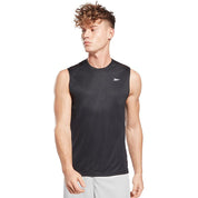 Reebok Men's Perforated Tank Top Shirt Black Large