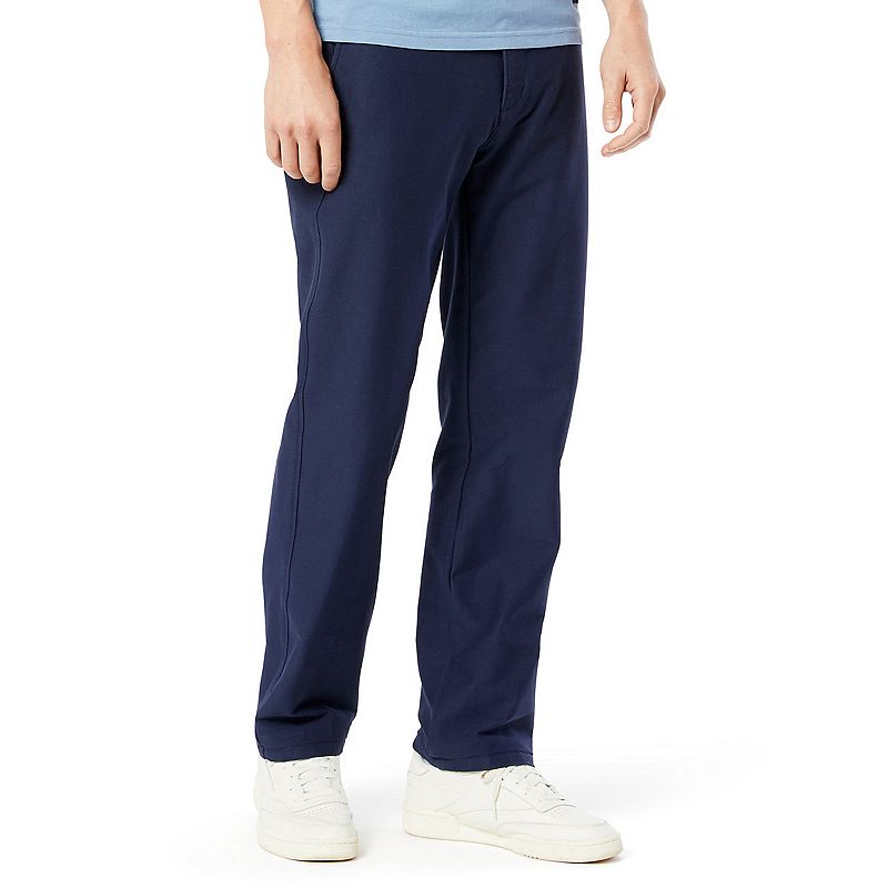 Dockers Mens Comfort Knit Chinos Straight Fit Blue 34 X 34